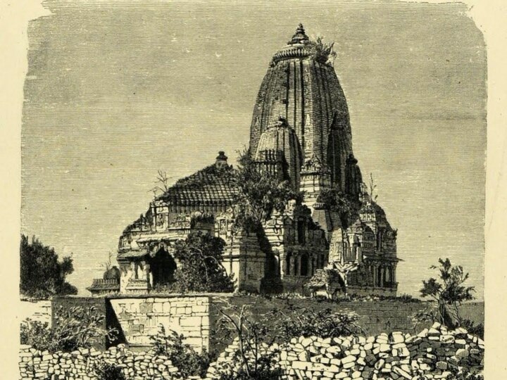 Shringar Chauri temple, Chittorgarh Fort, Rajasthan, India. Built 1448.  Sketch from 1872 and photos from 1910 and 2020. : r/OldPhotosInRealLife
